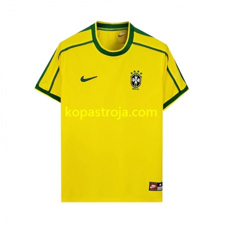 Billiga Fotbollströjor Brasilien Retro Hemma tröja 1998 Kortärmad